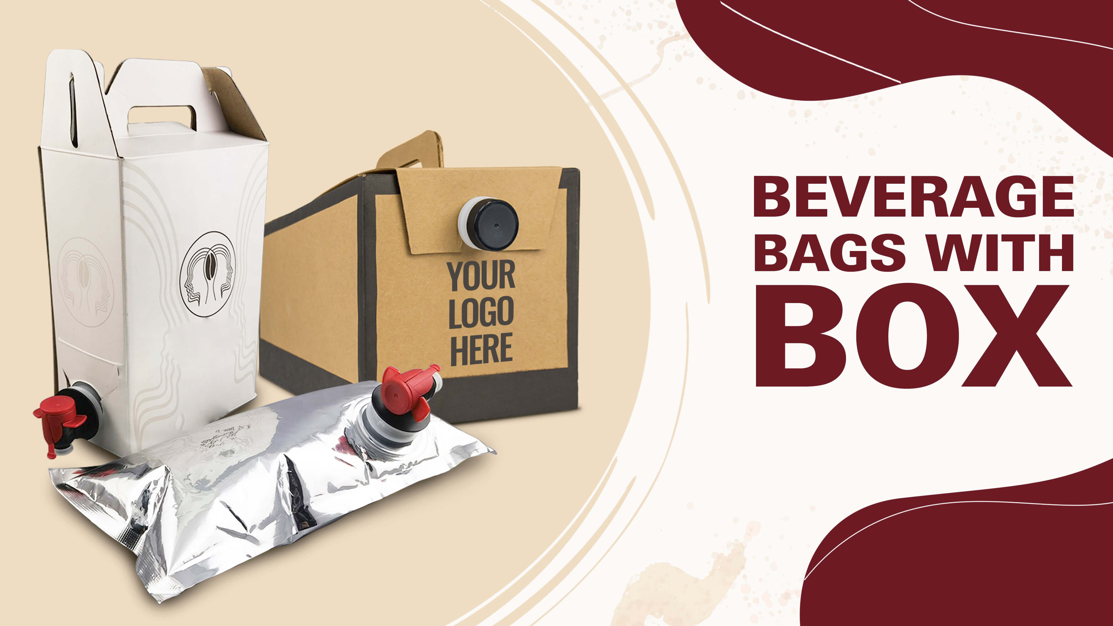 Beverage Bag with Box Beverage Bags Custom Branded Products RP